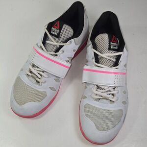Reebok CrossFit Women's Shoes White Pink Athletic Sneakers Size 9